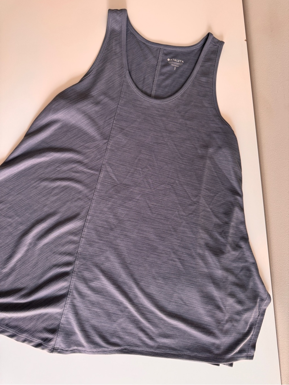 Athleta blue long swing Tank Top